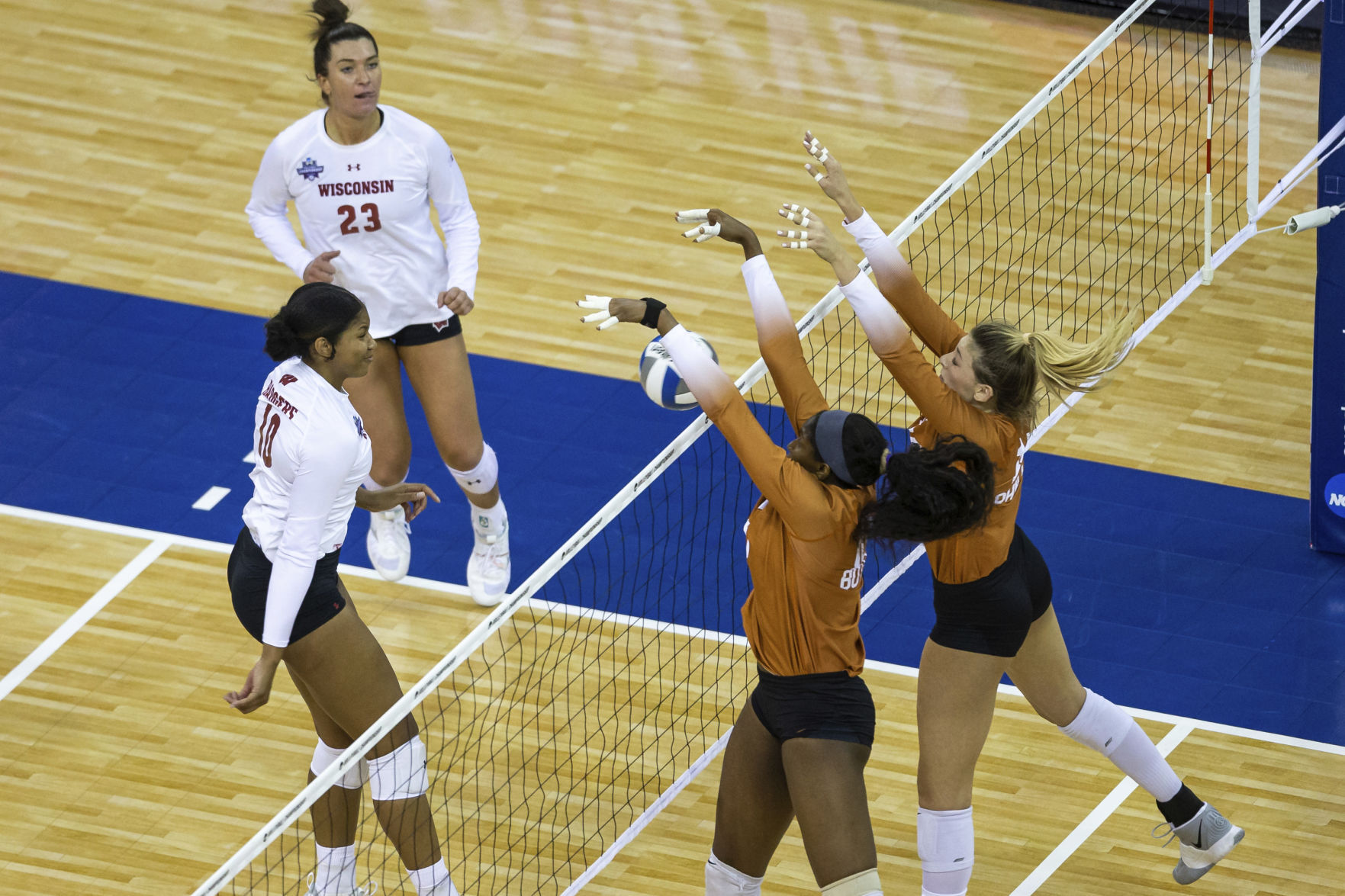 NCAA Texas Wisconsin Volleyball